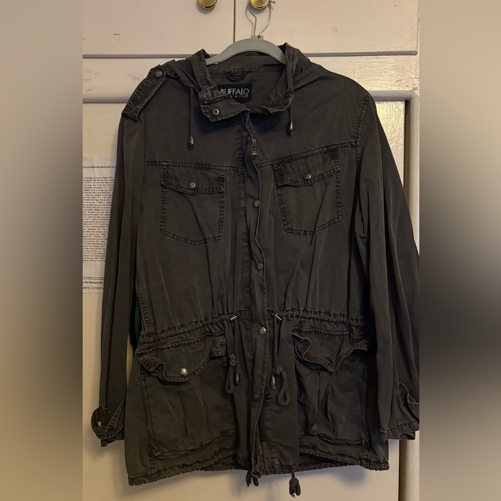 Buffalo David Bitton Charcoal Utility Jacket